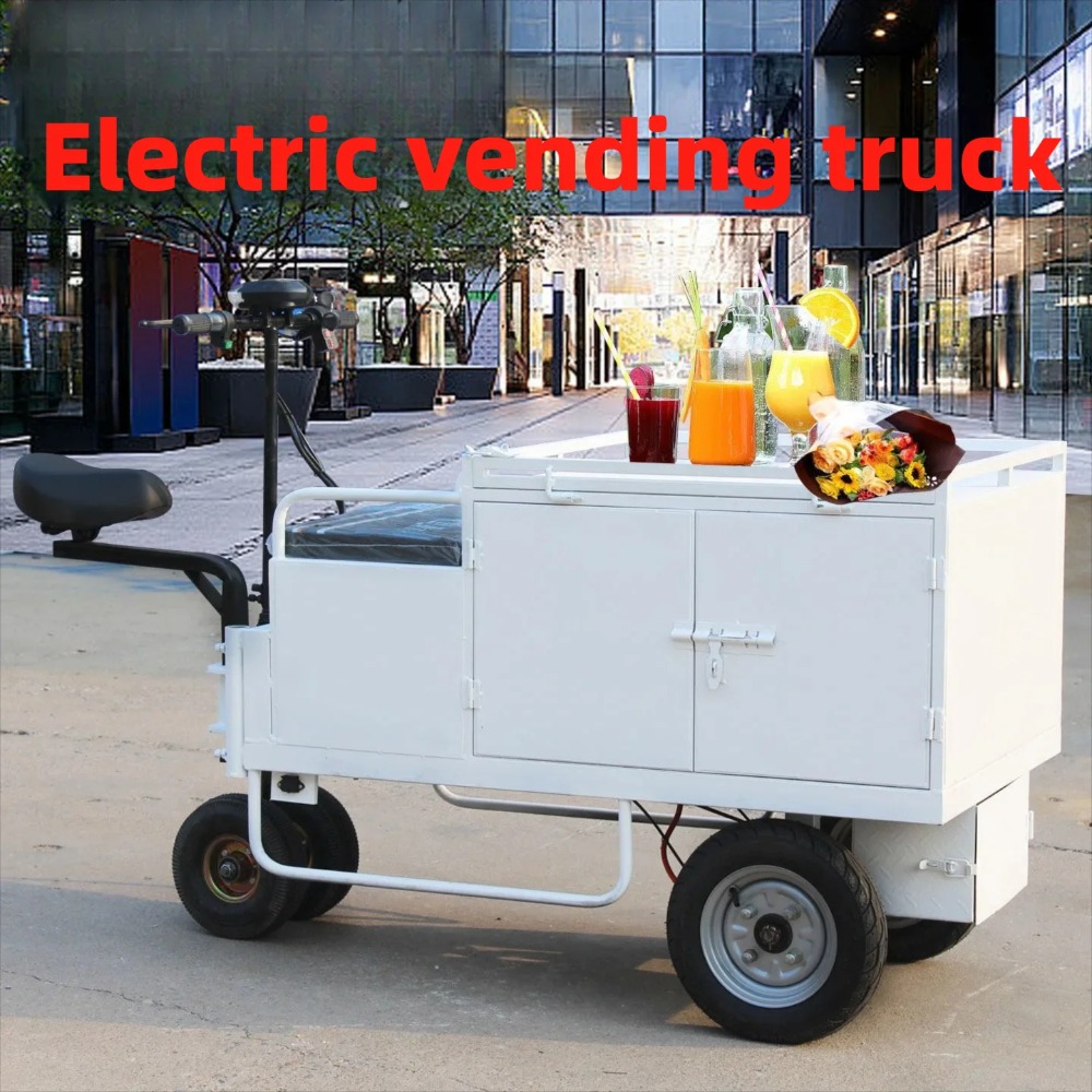 Snacks Food Stall - Multifunctionele elektrische 3-wielige platte kar voor