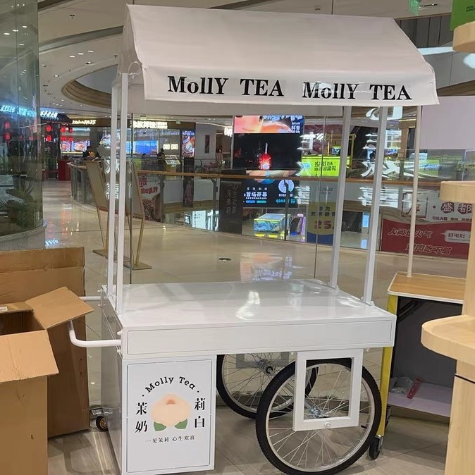 Snacks Food Stall - Aanpasbare kraamvoedselkar, mobiele kraam, mobiele snacks