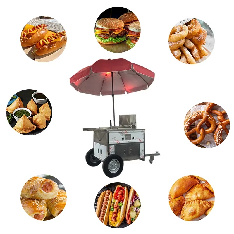 Compacte mobiele snackwagen op - Snacks Food Stall recensie en prijs