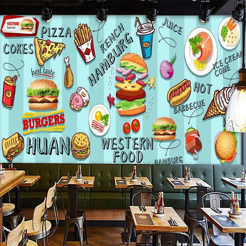 Op maat gemaakt 3D-behang met  - Food Snacks Background recensie en prijs