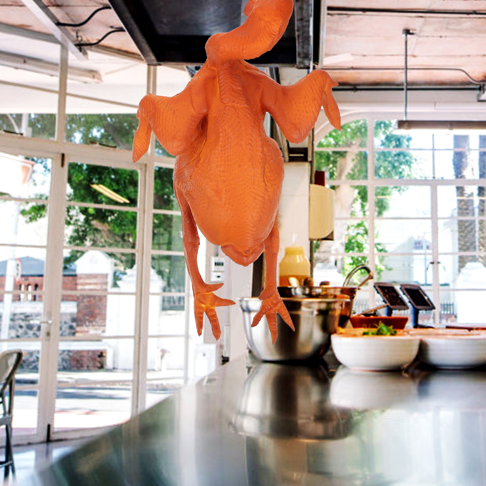 Levensechte gebraden kip, gesi - Food Snacks Restaurant recensie en prijs