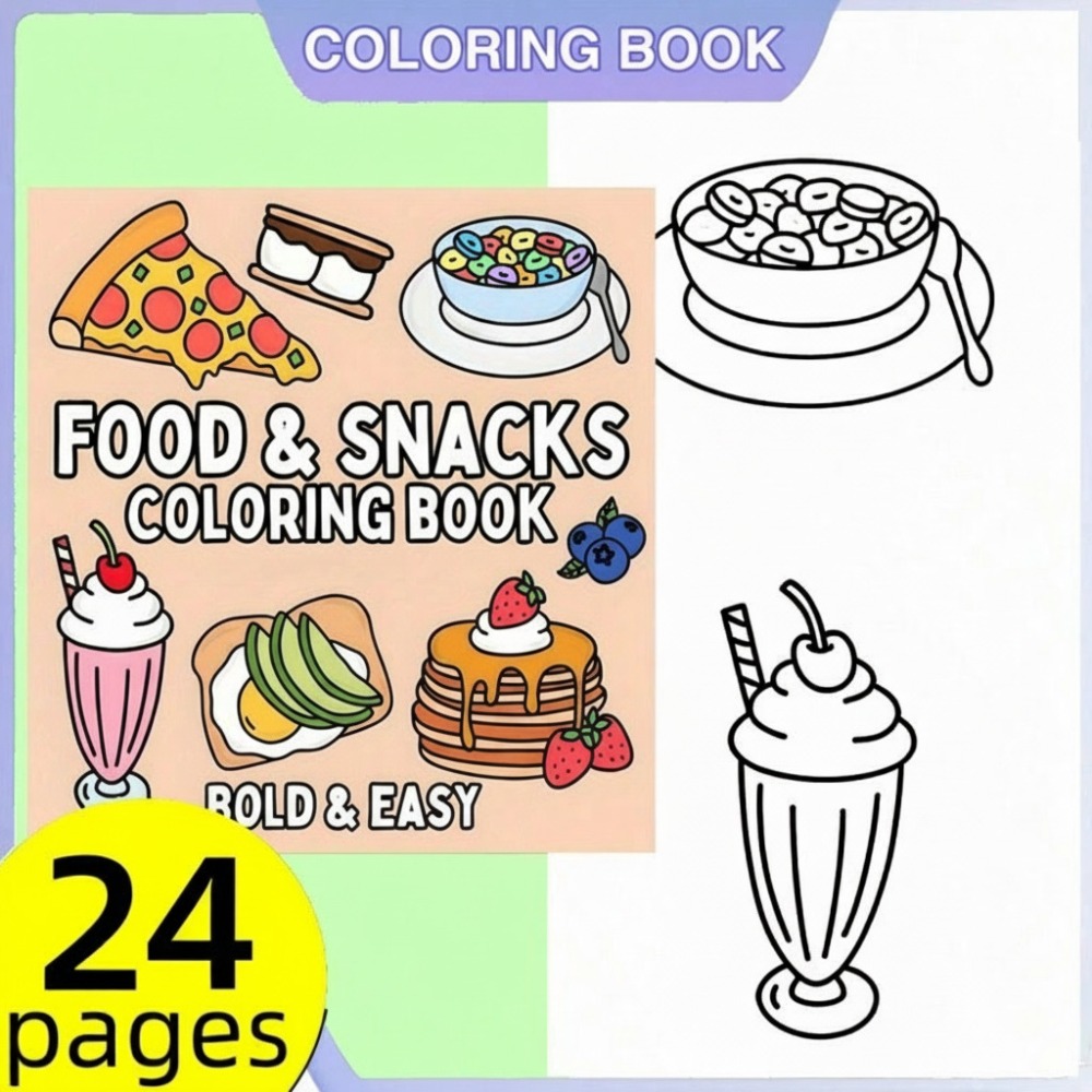 Voedsel en snacks Kleurboek Bo - Food And Snacks Coloring Pages recensie en prijs
